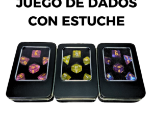 Juego de dados para rol con estuche