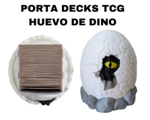 Huevo de Dinosaurio - Porta Decks para TCG