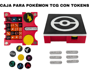 Caja magnética para Pokémon TCG con TOKENS