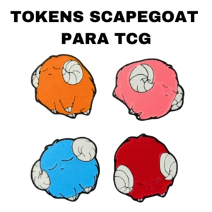 Tokens Scapegoat para TCG set de 4 fichas de oveja 3D