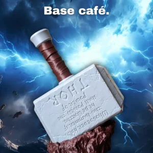 Porta decks Mjolnir base negra estilo roca volcánica Grand Forge